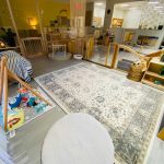 Photo of downtown preschool classroom, with preschool furniture and toys